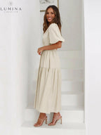 Avalon - Dress with Puff Sleeves