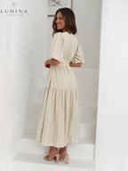 Avalon - Dress with Puff Sleeves