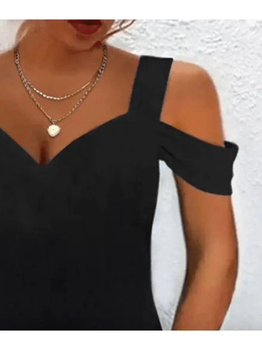 Avril™ - Chic Off-Shoulder Dress