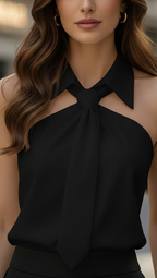 Lily | Halter Blouse Contrast - Lumina