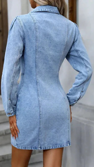 Seraphina Moonlight | Denim Dress - Lumina