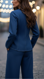 Isabelle | Tailored Denim Set - Lumina