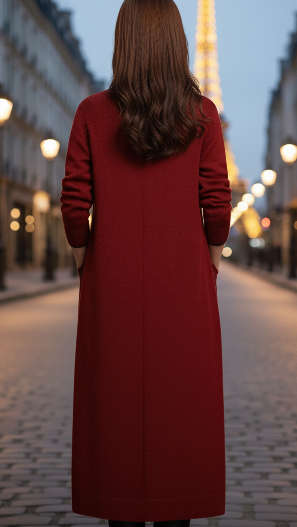 Elena | Functional Pockets Longline Coat - Lumina