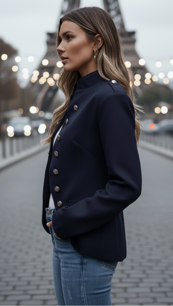 Isabelle | Casual Jacket Gold Accents - Lumina