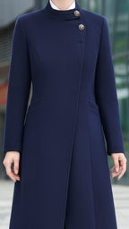 Sophia | Button Maxi Coat - Lumina