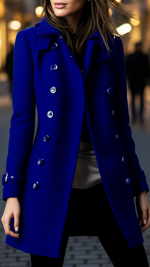 Elena | Velvet Jacket With Gold Accents - Lumina