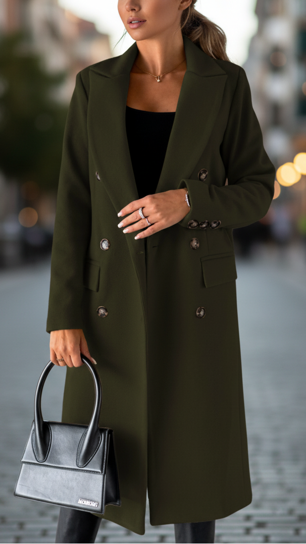 Elena | Classic Tailored Coat - Lumina