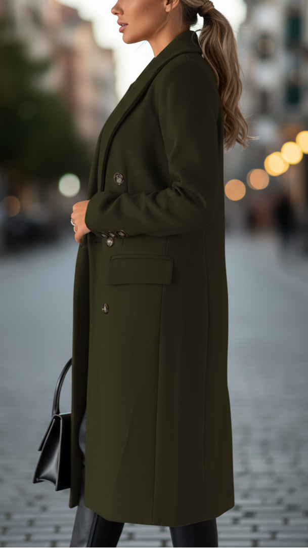 Elena | Classic Tailored Coat - Lumina