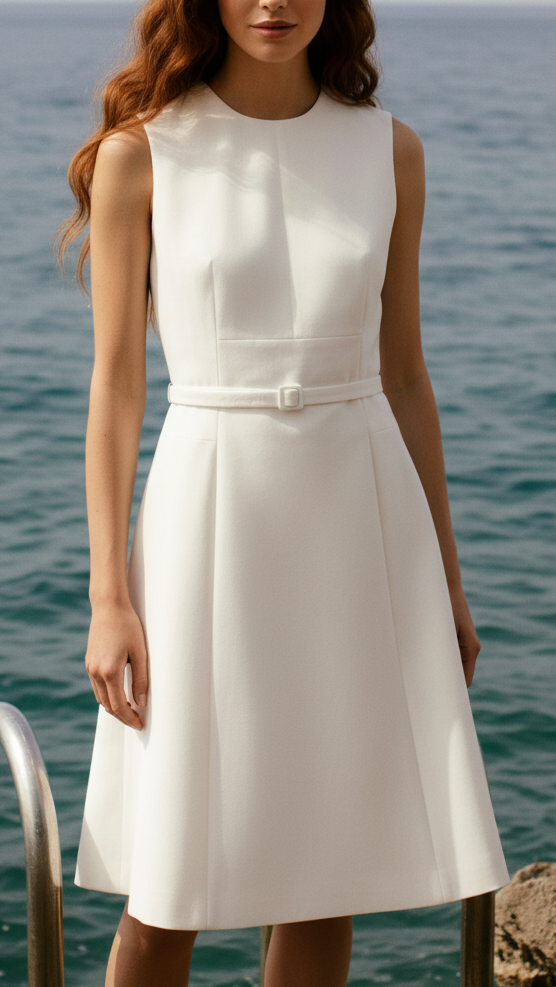 Camille | Belted Mini Dress - Lumina