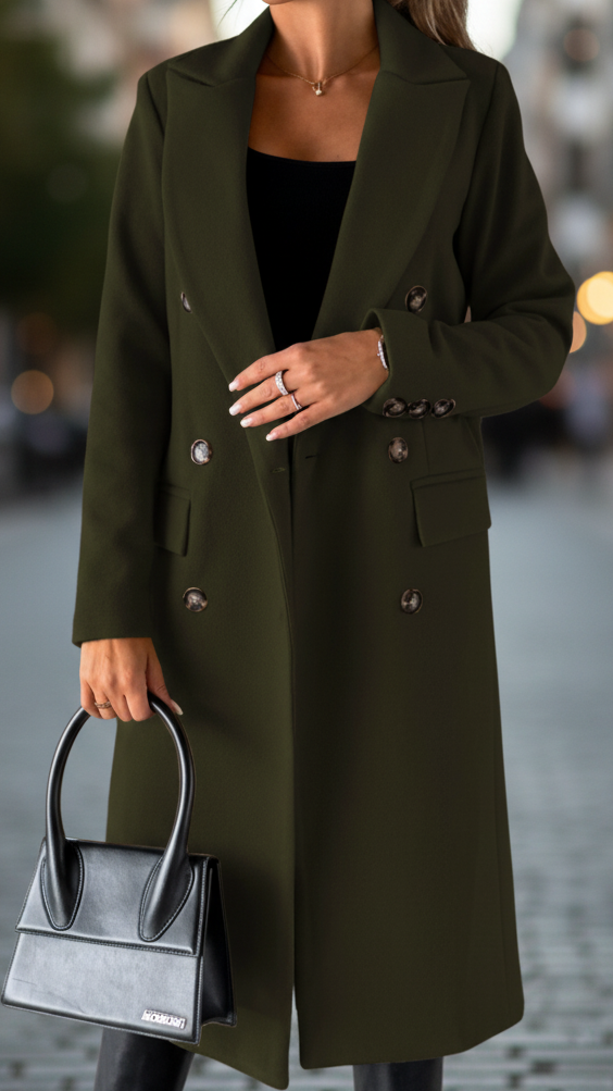 Elena | Classic Tailored Coat - Lumina