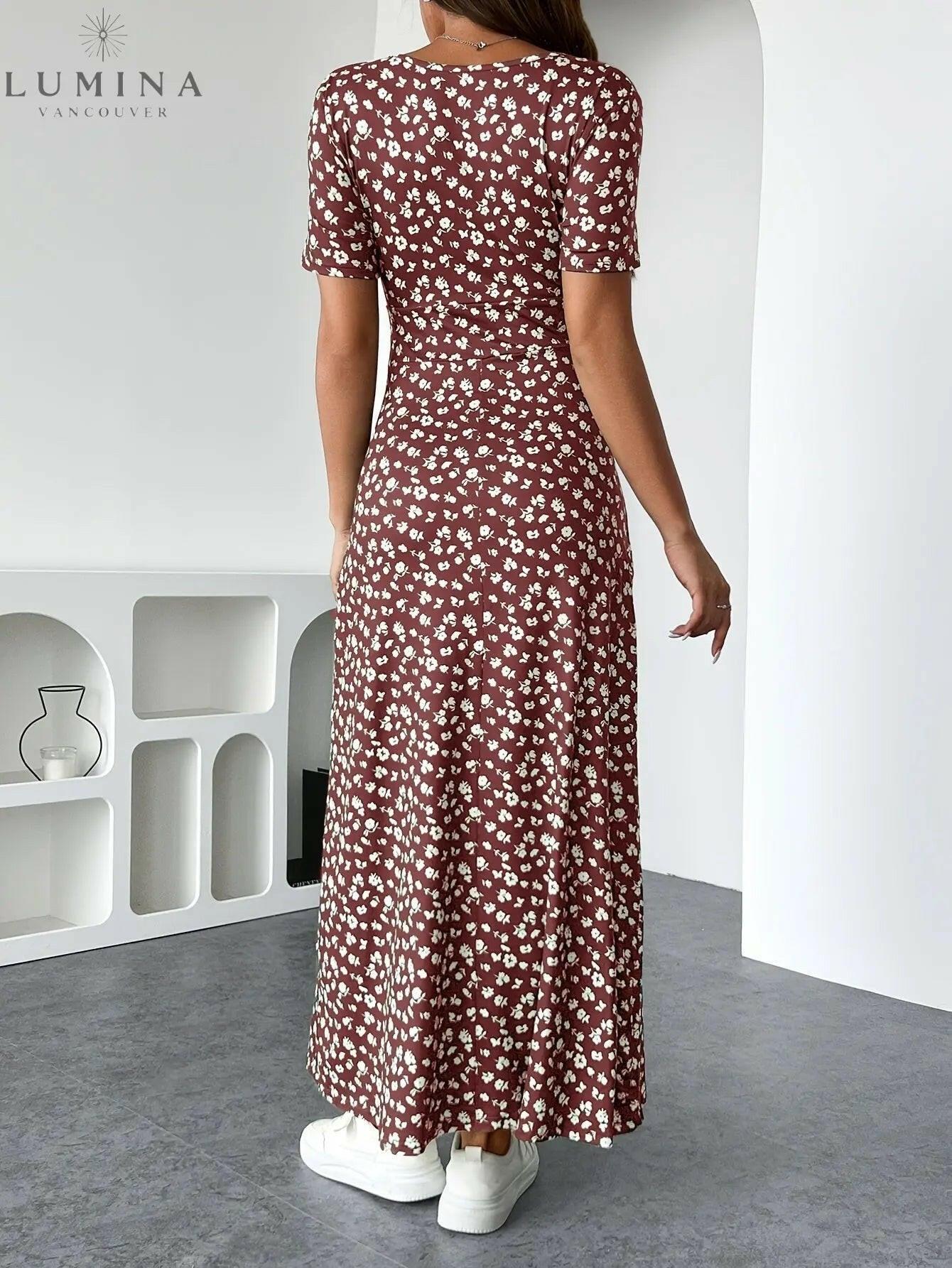 Lucia - The Elegant Floral Knit Dress