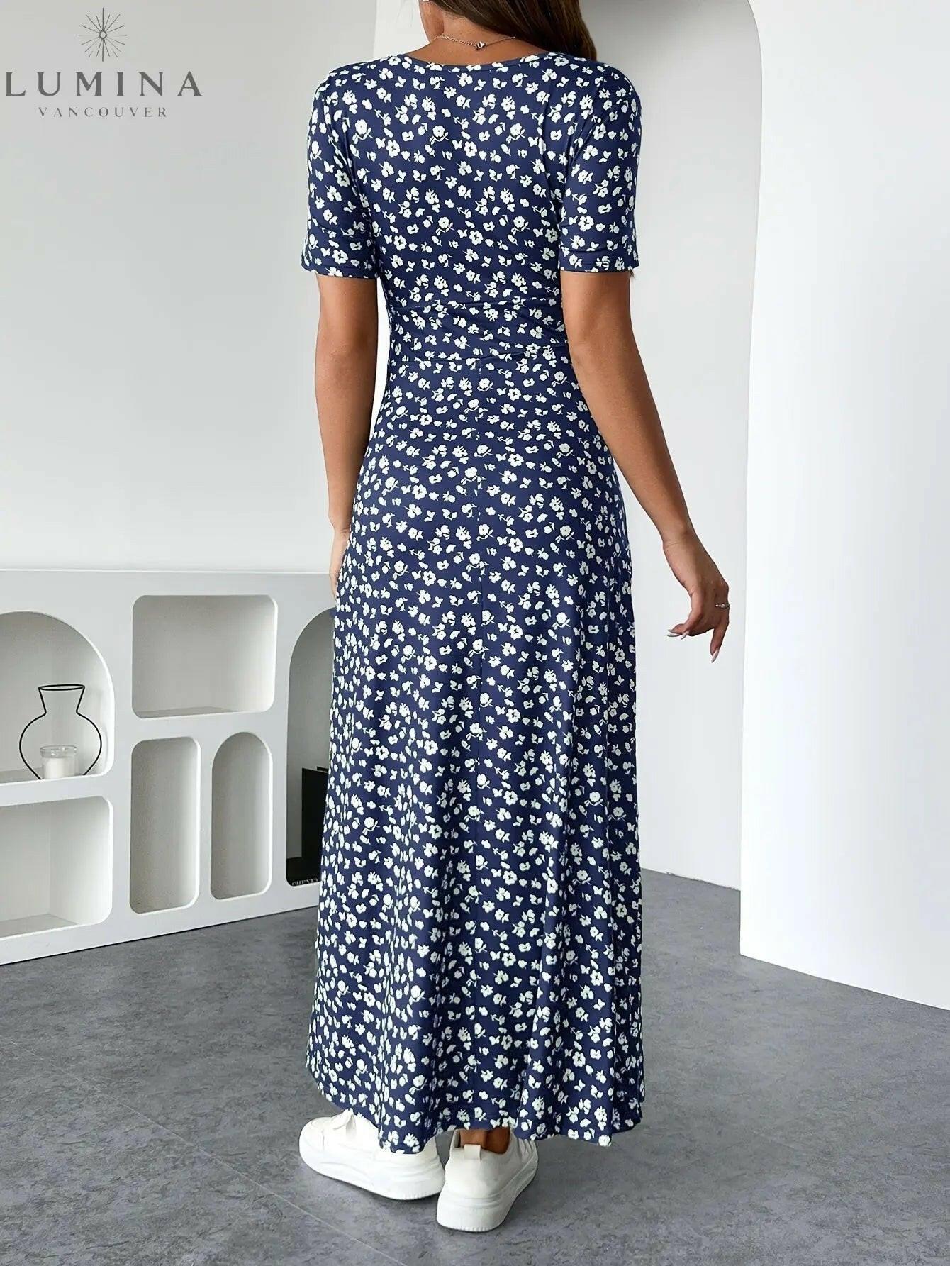 Lucia - The Elegant Floral Knit Dress