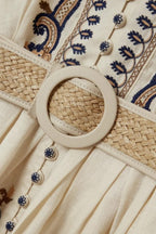 Marigold | Embroidered Boho Dress - Lumina