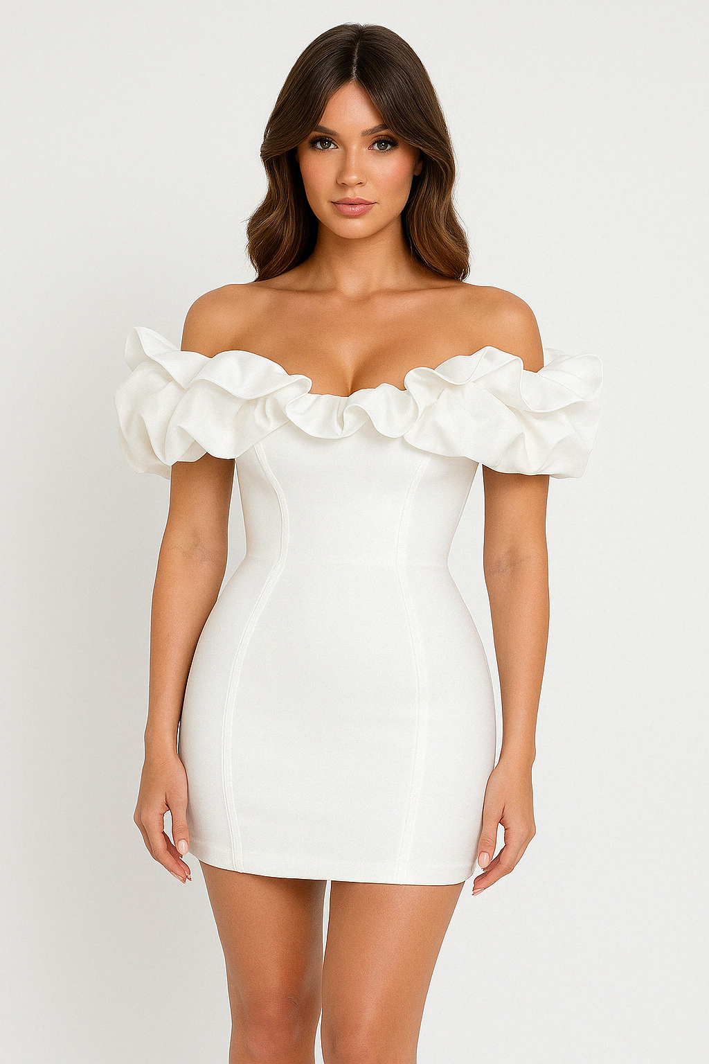 Aurora | Off Shoulder Mini Dress - Lumina
