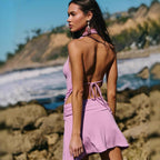 Nova | Bodycon Mini Dress Open Back - Lumina