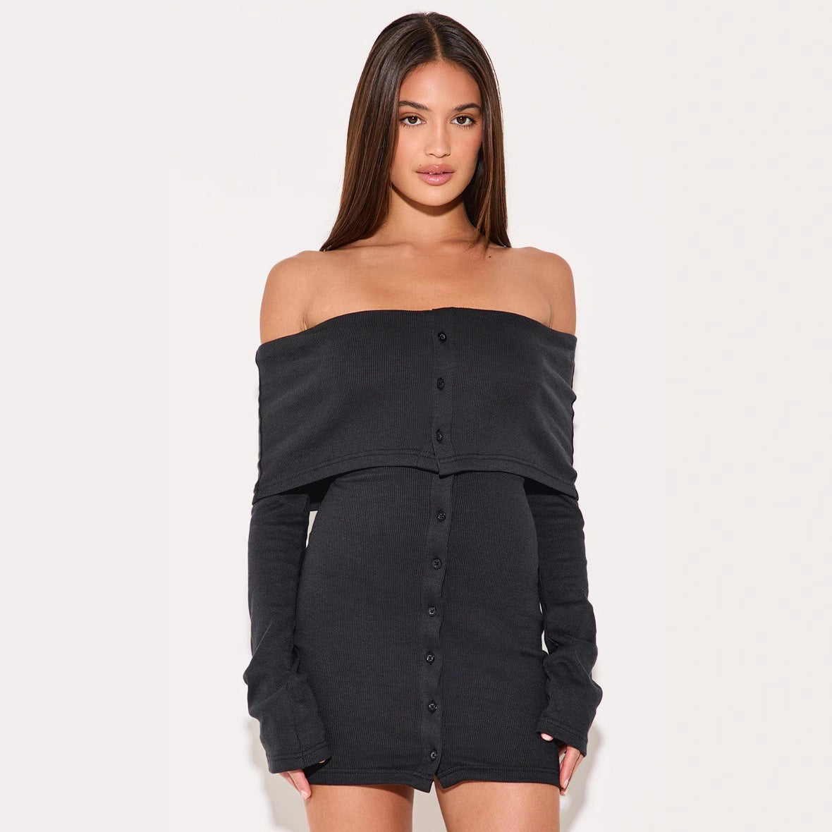 Novara | Off-Shoulder Mini Dress - Lumina