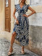 Aurelia | Sleeveless V-Neck Dress - Lumina