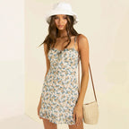 Gardenia Whisper Blossom | Mini Dress - Lumina