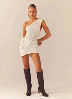 Aurora | One-Shoulder Mini Dress - Lumina
