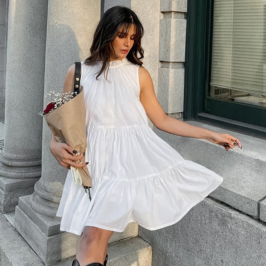 Nova Breeze | Sleeveless A-Line Dress - Lumina