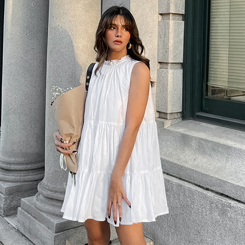 Nova Breeze | Sleeveless A-Line Dress - Lumina