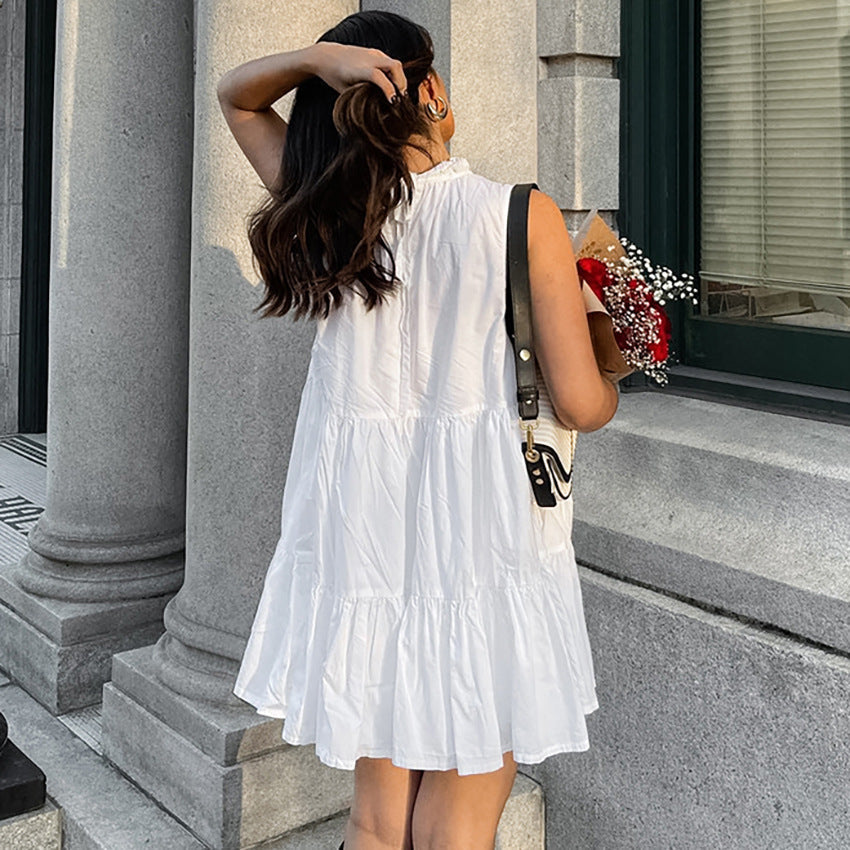 Nova Breeze | Sleeveless A-Line Dress - Lumina