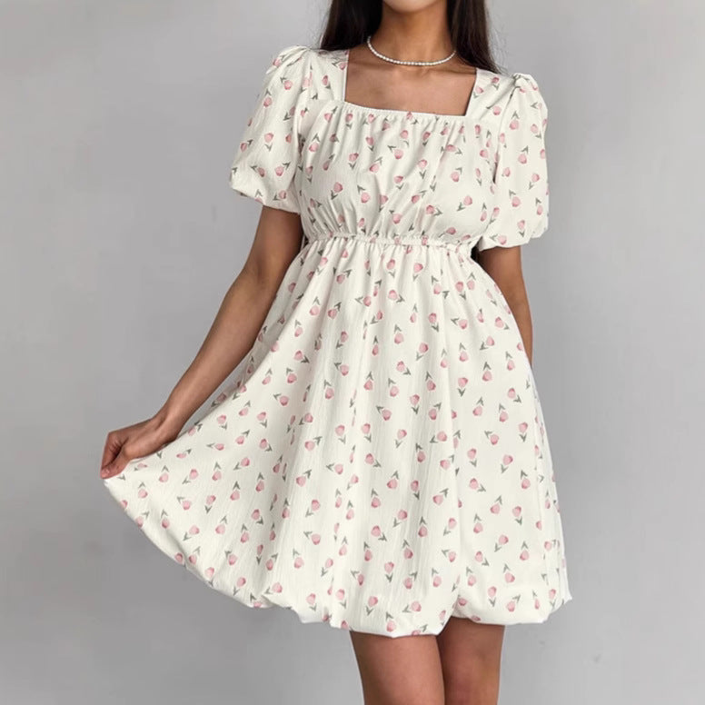 Seraphina | Floral Mini A-Line Dress - Lumina