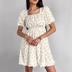 Seraphina | Floral Mini A-Line Dress - Lumina