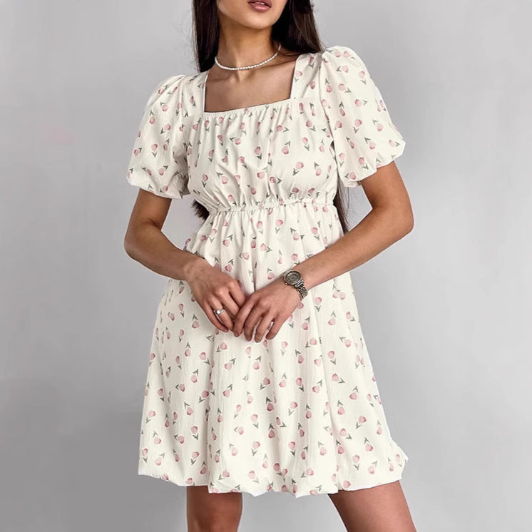 Seraphina | Floral Mini A-Line Dress - Lumina