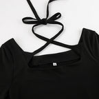 Lyra | A-Line Dress with Square Neck - Lumina