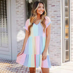 Lyra | Casual Dress Tiered Knee-Length - Lumina