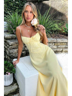 Maelys - Lace-Up Sleeveless Maxi Dress