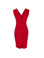 Nadinee™ - V-Neck Dress With Slit