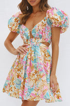 Nova | A-Line Dress Plunging Neckline - Lumina