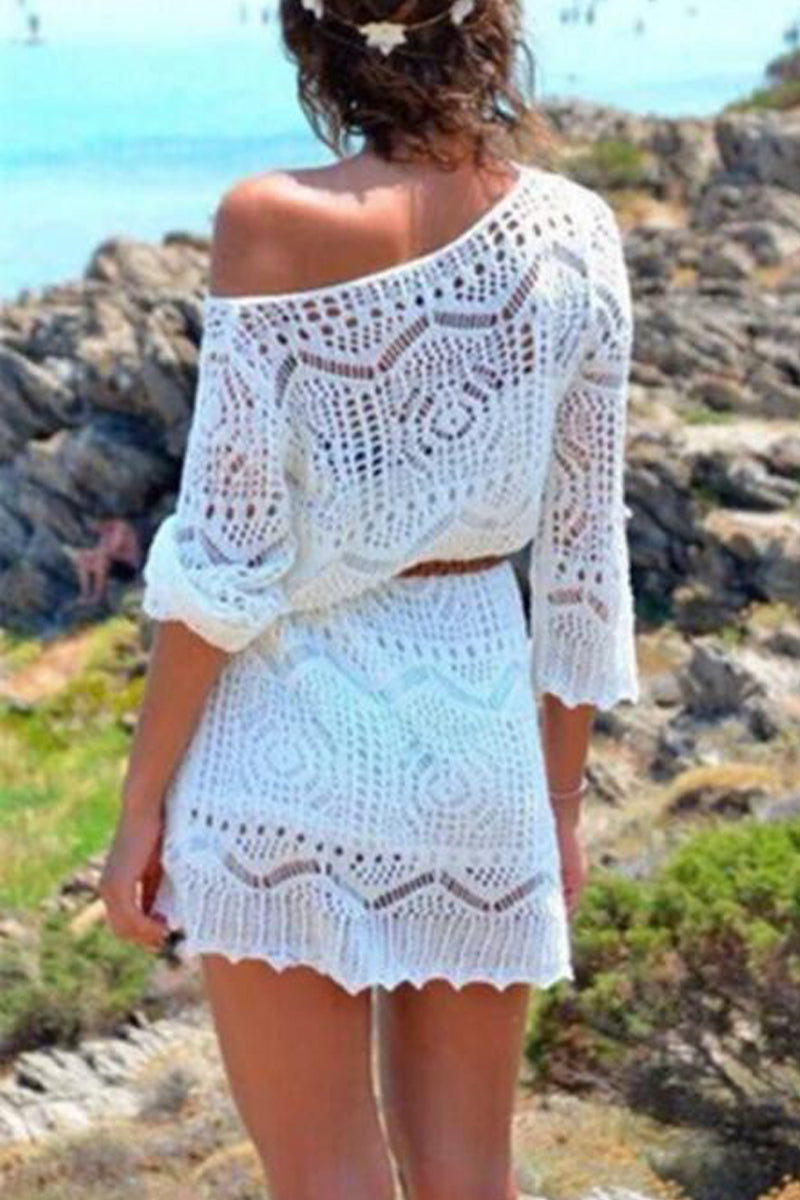 Nova | Crochet Beach Cover-Up Dress - Lumina