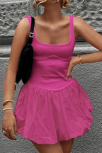 Nova | Sleeveless Bubble Hem Mini Dress - Lumina