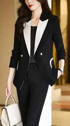 Camille | Monochrome Tailored Pant Suit - Lumina