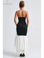 Riviera | Sleeveless Slit Ruffle Maxi Dress