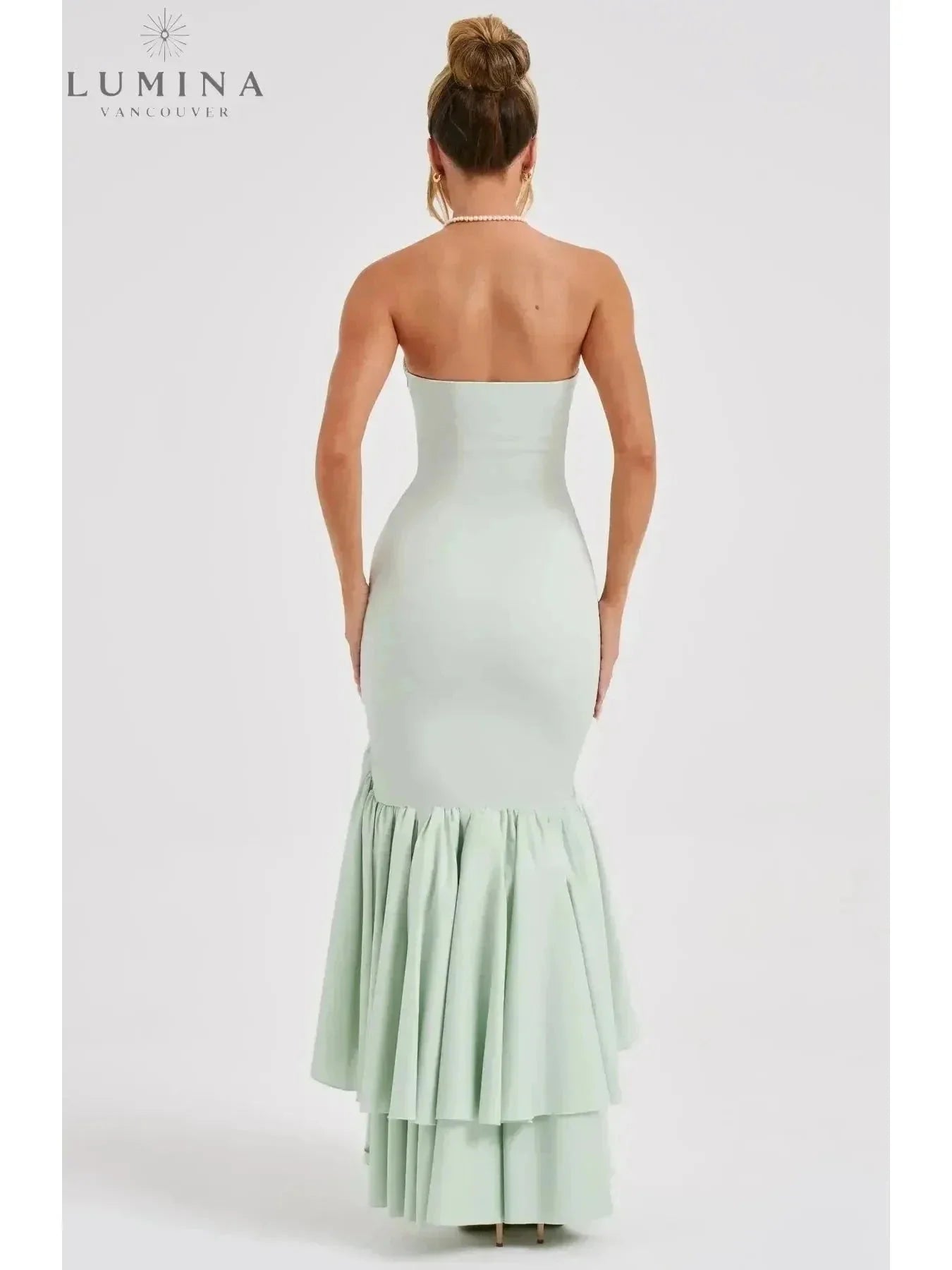Riviera | Sleeveless Slit Ruffle Maxi Dress