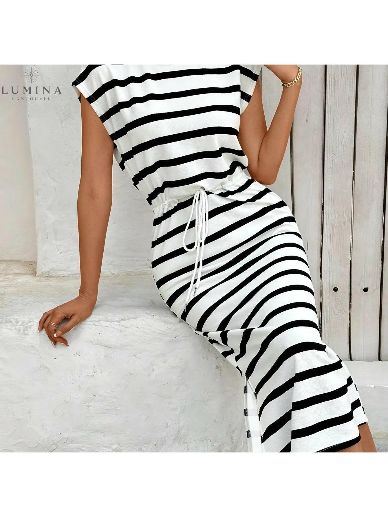 Sienna - The Striped Knit Dress