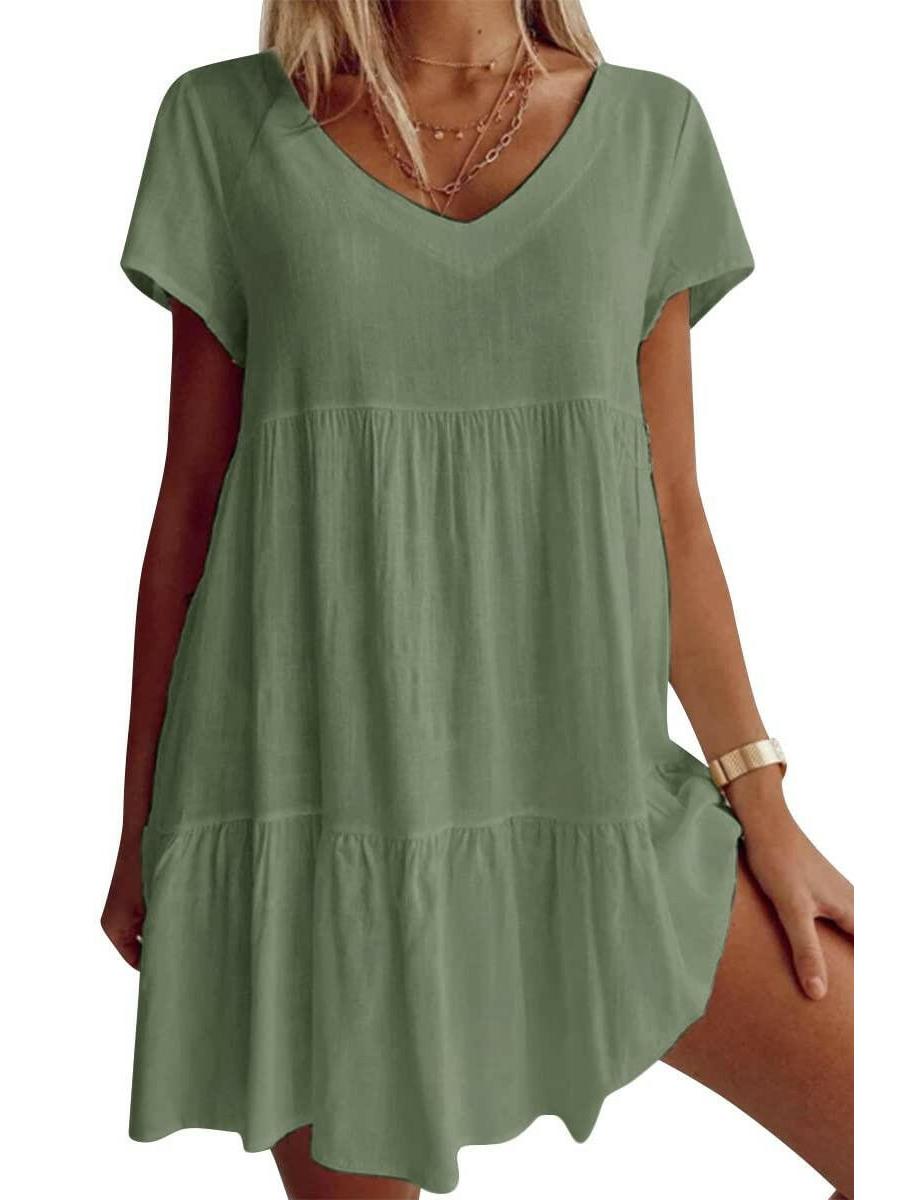 Suzy - Breezy V-Neck Dress